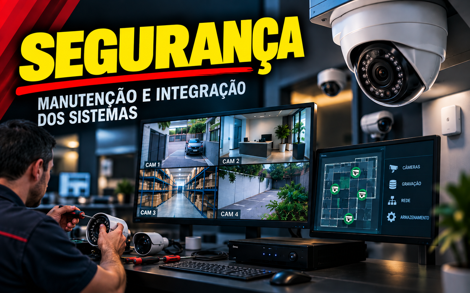 Instalação e manutenção de CFTV em Pinheiros